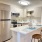 lighted kitchen with open countertop
