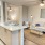 open apartment interior with ample lighting throughout